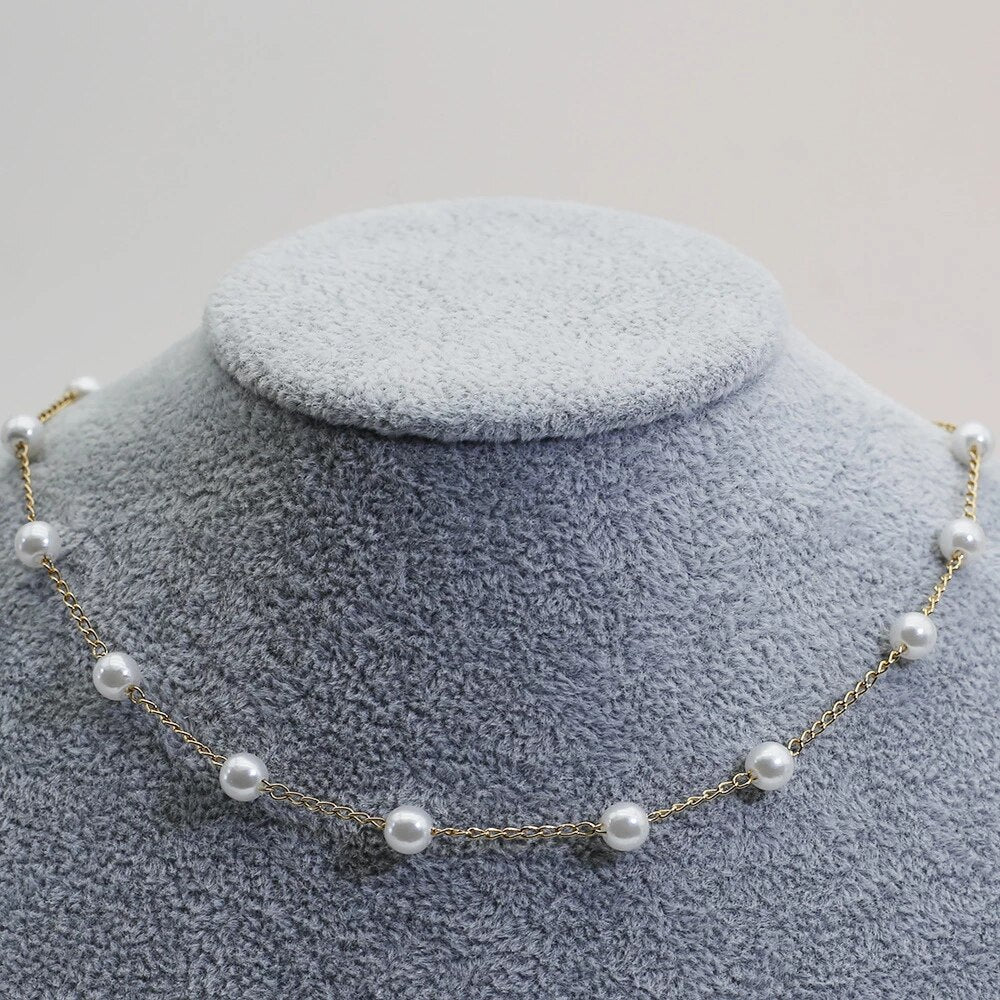 Lustra - Collana con Perle d'Oro