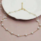 Lustra - Collana con Perle d'Oro