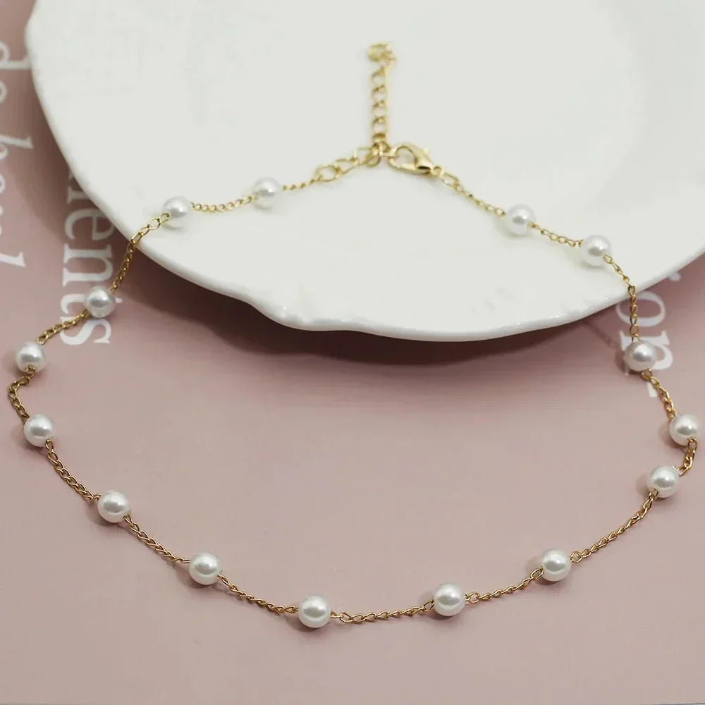 Lustra - Collana con Perle d'Oro