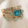Caelia - Anello Cristallo Blu