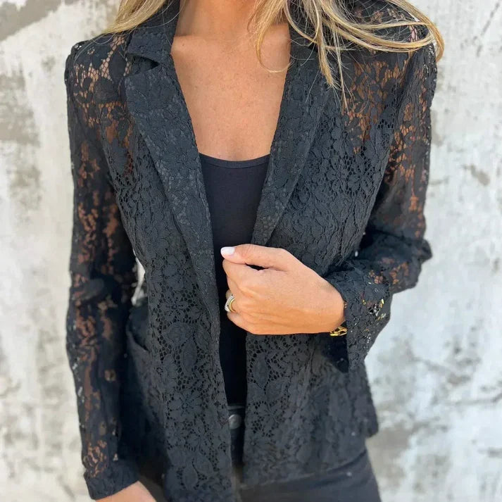 Ariadna - Blazer in pizzo floreale