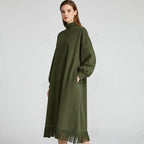 Teresa – Abito fluido in suede sintetico
