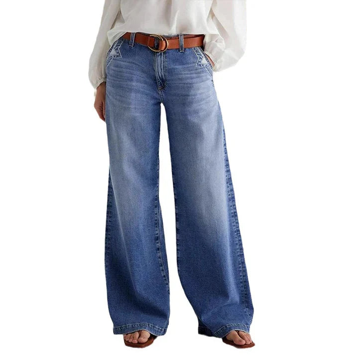Paula – Jeans a vita alta e gamba larga
