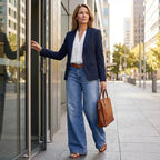 Paula – Jeans a vita alta e gamba larga