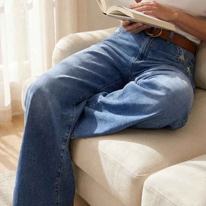 Paula – Jeans a vita alta e gamba larga