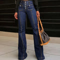 Nadia - Jeans a vita alta con taglio svasato