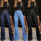 Nadia - Jeans a vita alta con taglio svasato