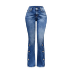 Giulia – Jeans a vita alta con bottoni laterali
