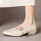 Marisa | Mary Jane con doppio cinturino e dettagli brogue