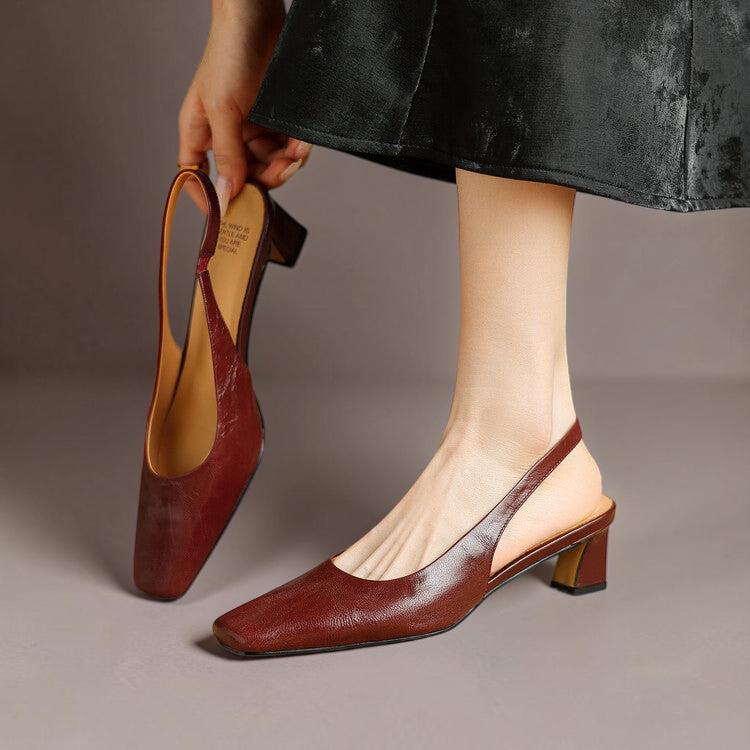 Elsa | Slingback in pelle sintetica