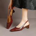 Elsa | Slingback in pelle sintetica