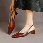 Elsa | Slingback in pelle sintetica