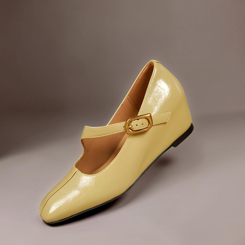 Viola | Mary Jane con zeppa nascosta