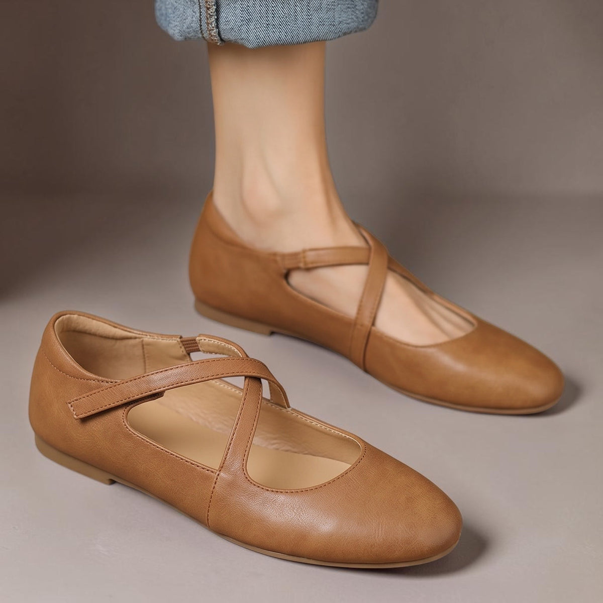 Zeno | Ballerine effetto pelle
