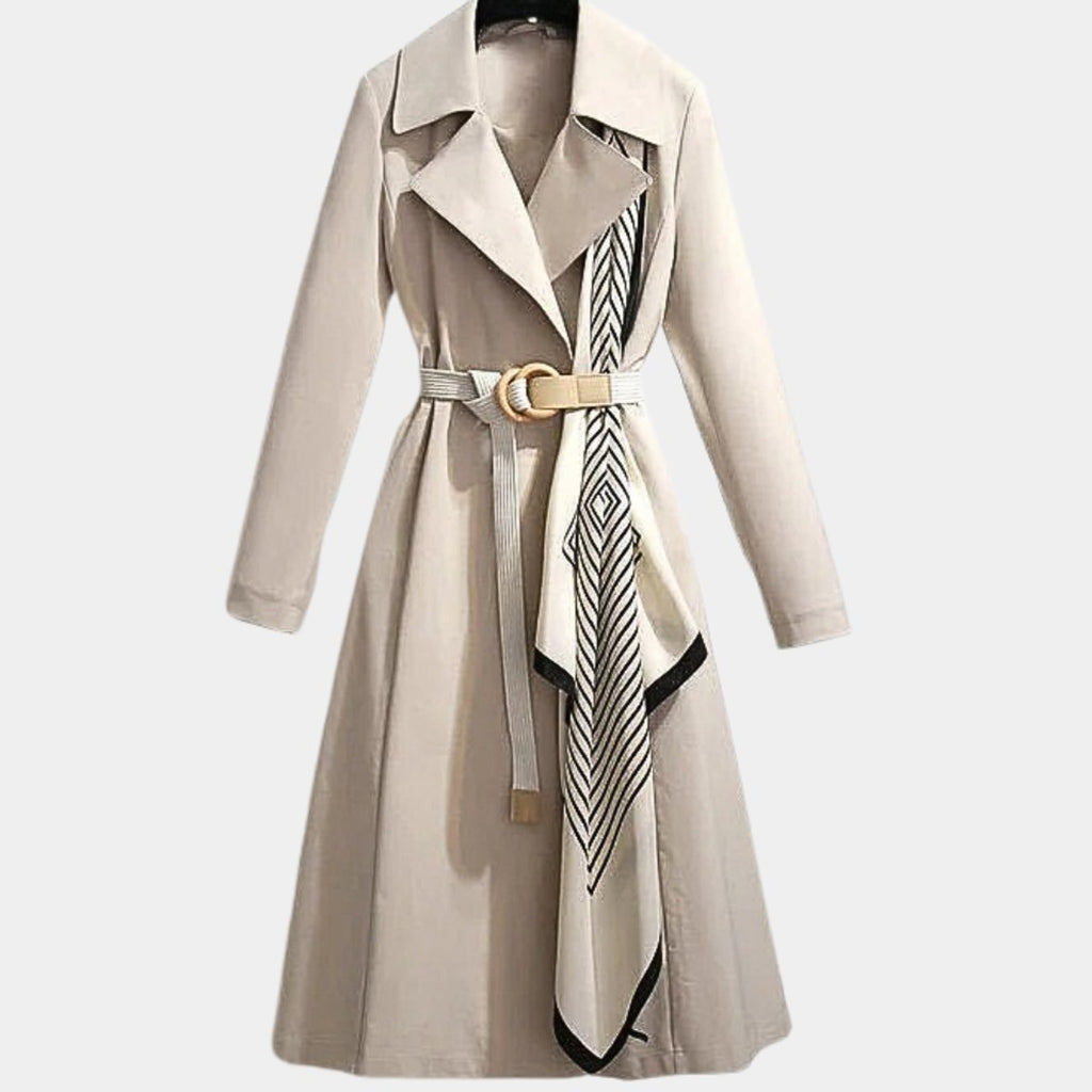 Clarice | Trench midi classico con cintura