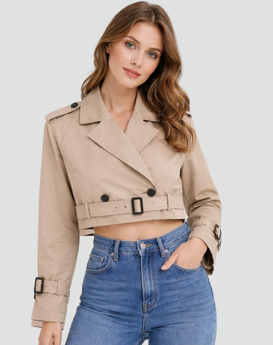 Giuliana | Trench corto con cintura