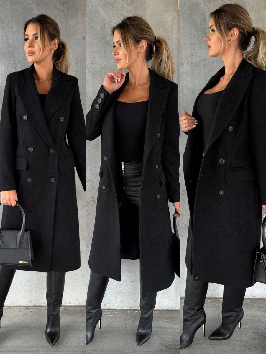 Emelina | Cappotto lungo doppiopetto