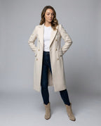 Emelina | Cappotto lungo doppiopetto