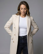 Emelina | Cappotto lungo doppiopetto
