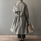 Caterina | Trench lungo doppiopetto con cintura