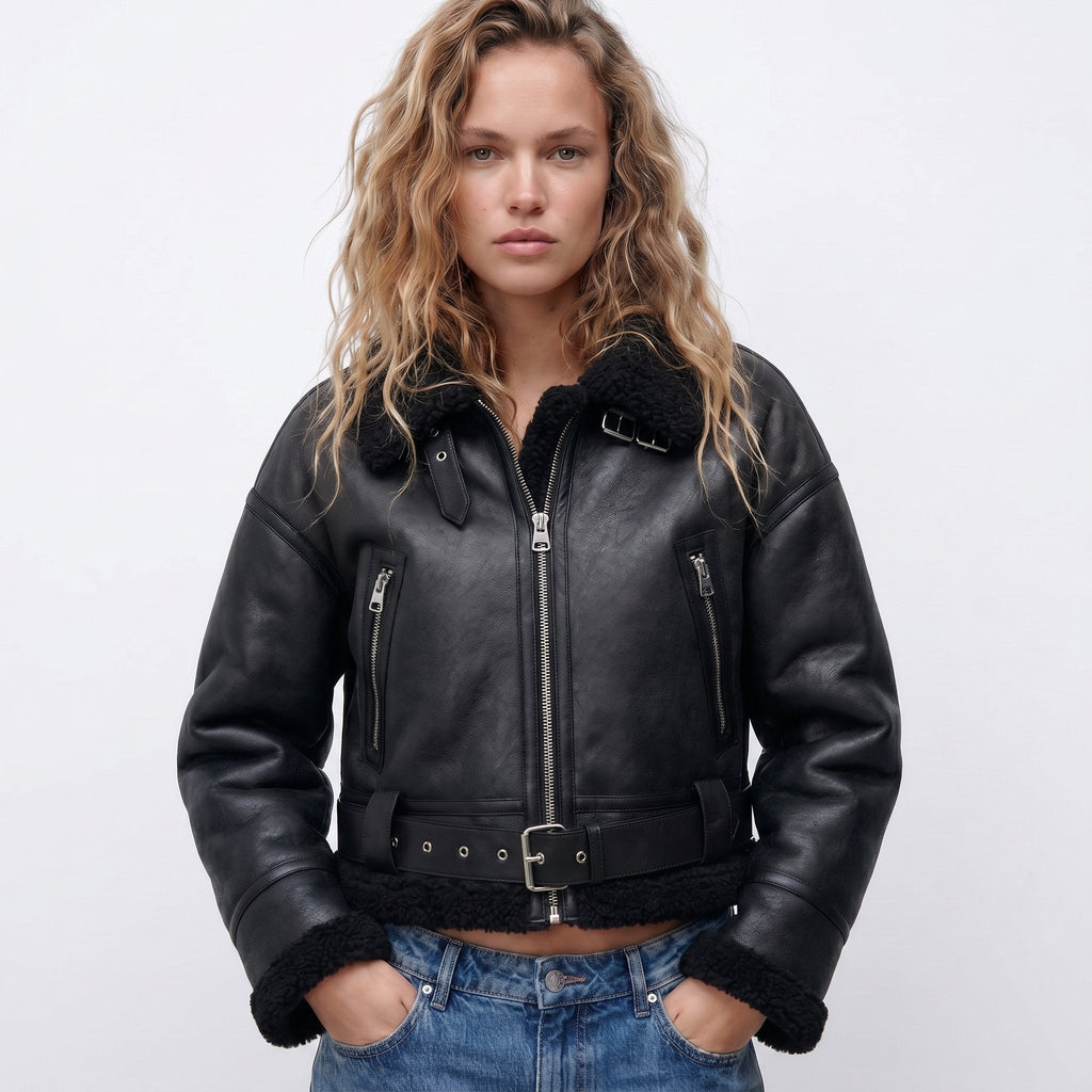 Verena | Giacca bomber corta stile aviatore