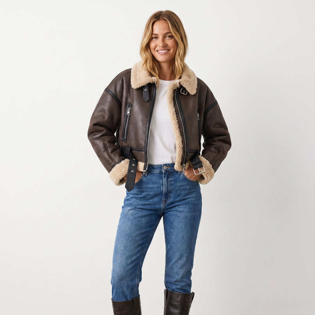 Verena | Giacca bomber corta stile aviatore