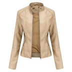 Elena | Giacca Biker con Collo Alto