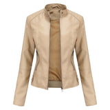 Elena | Giacca Biker con Collo Alto