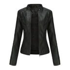 Elena | Giacca Biker con Collo Alto