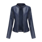 Elena | Giacca Biker con Collo Alto
