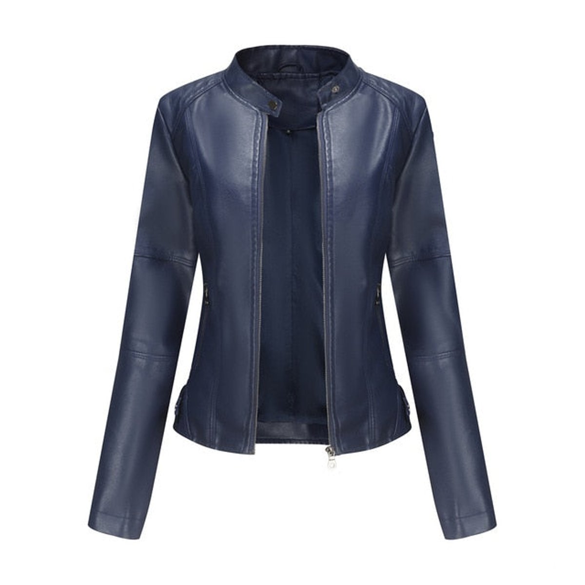 Elena | Giacca Biker con Collo Alto
