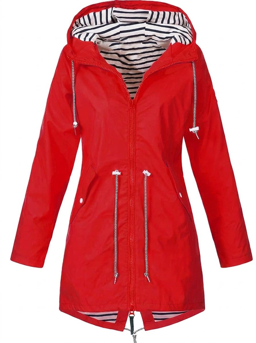 Margherita | Impermeabile con cappuccio e coulisse