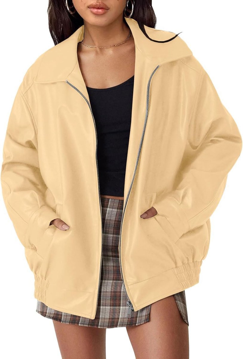 Nicoletta | Giacca bomber con zip dalla vestibilità rilassata
