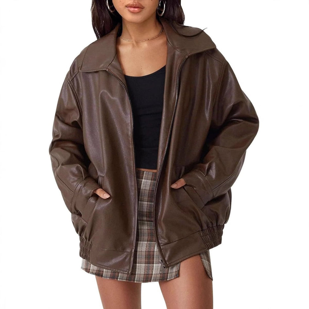 Nicoletta | Giacca bomber con zip dalla vestibilità rilassata