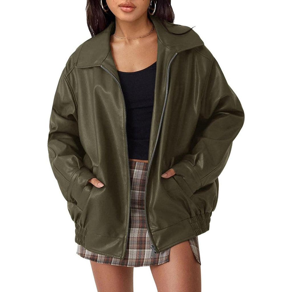Nicoletta | Giacca bomber con zip dalla vestibilità rilassata