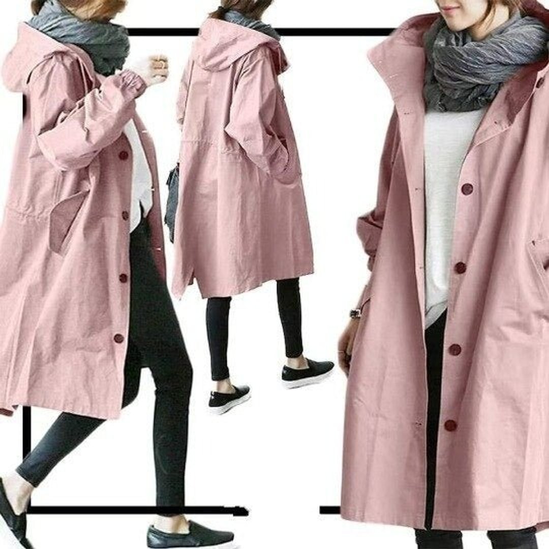 Margherita | Cappotto oversize con cappuccio e bottoni frontali
