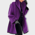 Flora | Cappotto oversize con bordi a contrasto