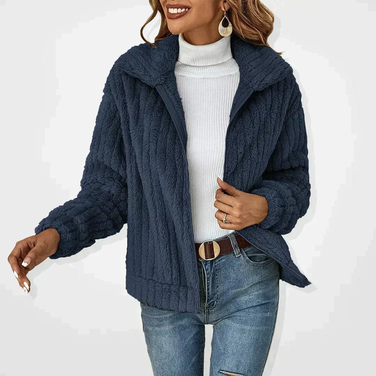 Roberta | Giacca Calda con Zip