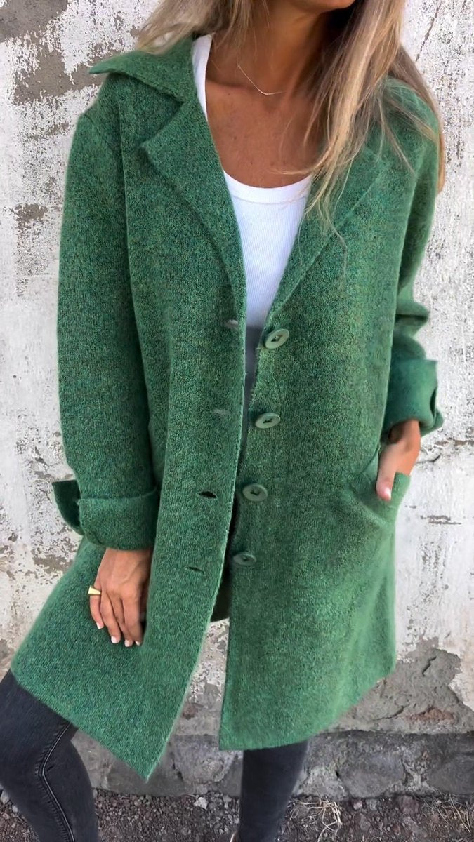 Lucilla | Cappotto lungo con revers dalla vestibilità rilassata